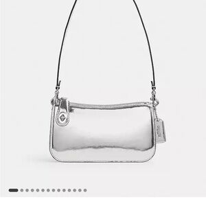 Coach Penn Shoulder Bag In Silver Metallic